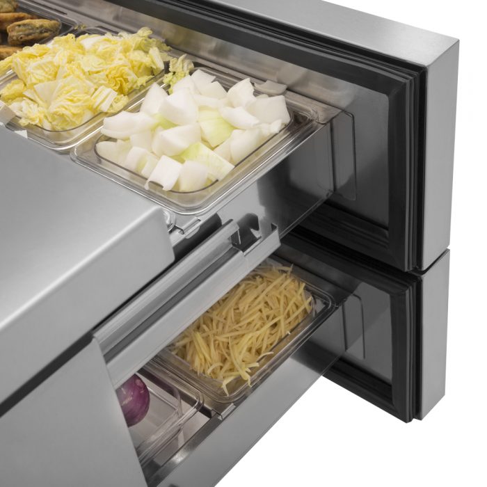 Turbo Air TCBE-36SDR Refrigerated Chef Base Solid Drawer 